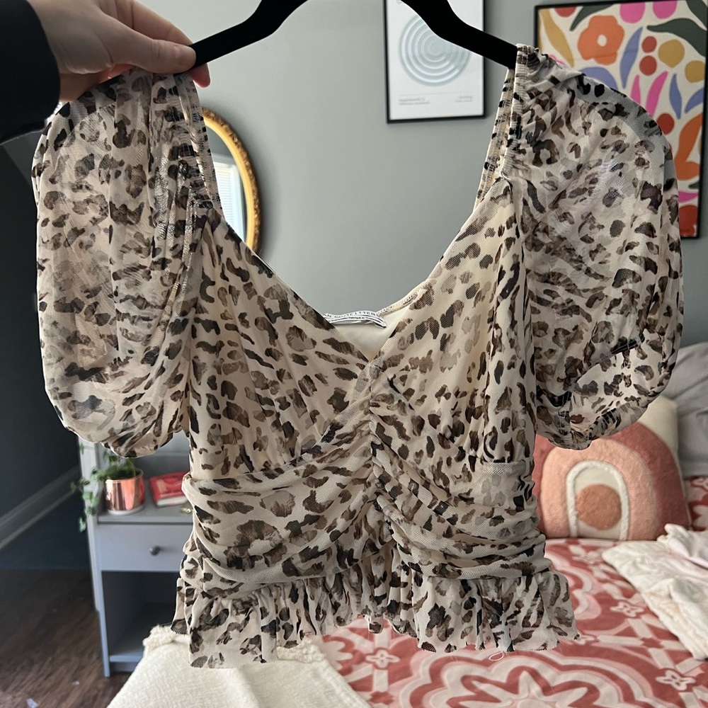 UO Animal Print Top